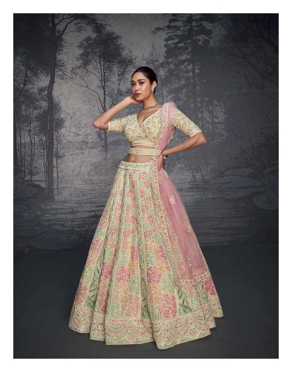 YNF NET SAYURI KESH233 PRESENT 5593 CLOTHING BRANDS WHOLESALE LEHENGA MANUFACTURER - Deevit International