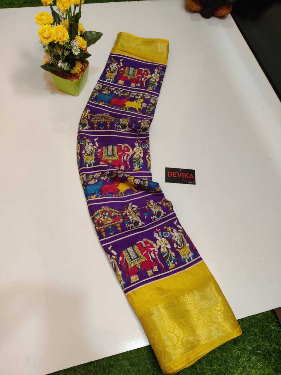 YNF PATOLA SILK KESH255 ETF02 SILK SAREES WHOLESALE PATOLA ZARI BORDER PRINTED SILK SAREES MANUFACTURER - Deevit International