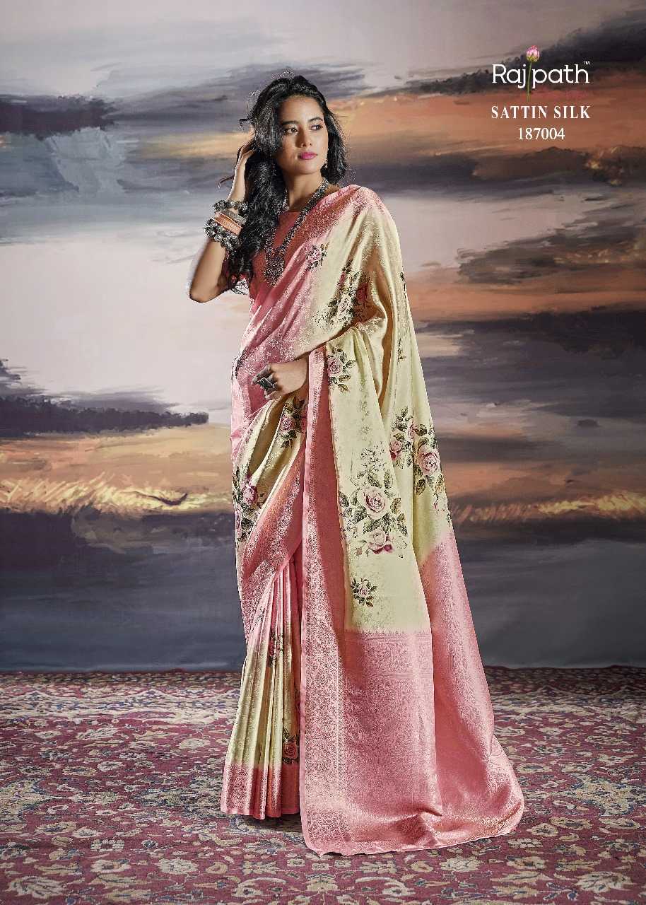 YNF SATIN RAJPATH KESH235 Pratishtha Silk CLOTHING BRANDS WHOLESALE SAREE MANUFACTURER - Deevit International