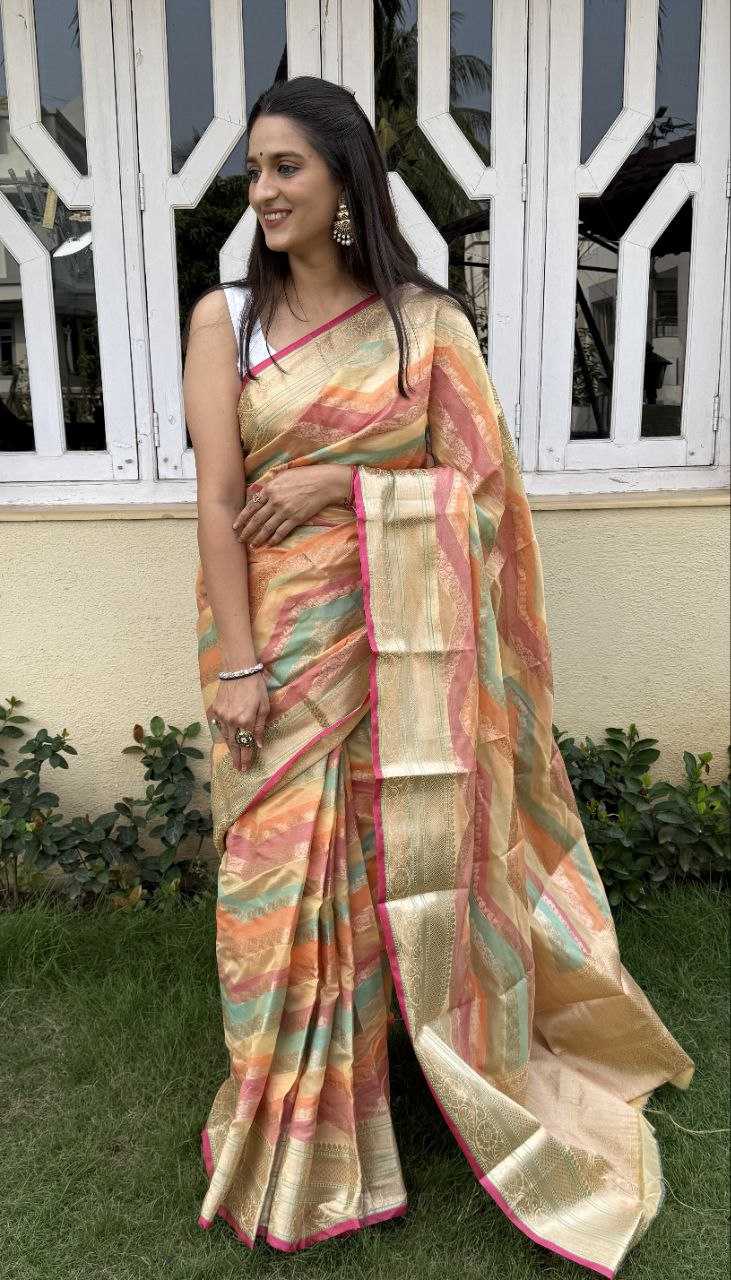 YNF SILK KESH117 RWC50 SAREES WHOLESALE SILK ZARI BORDER LEHERIYA WEDDING OUTFITS FESTIVE SAREES MANUFACTURER - Deevit International