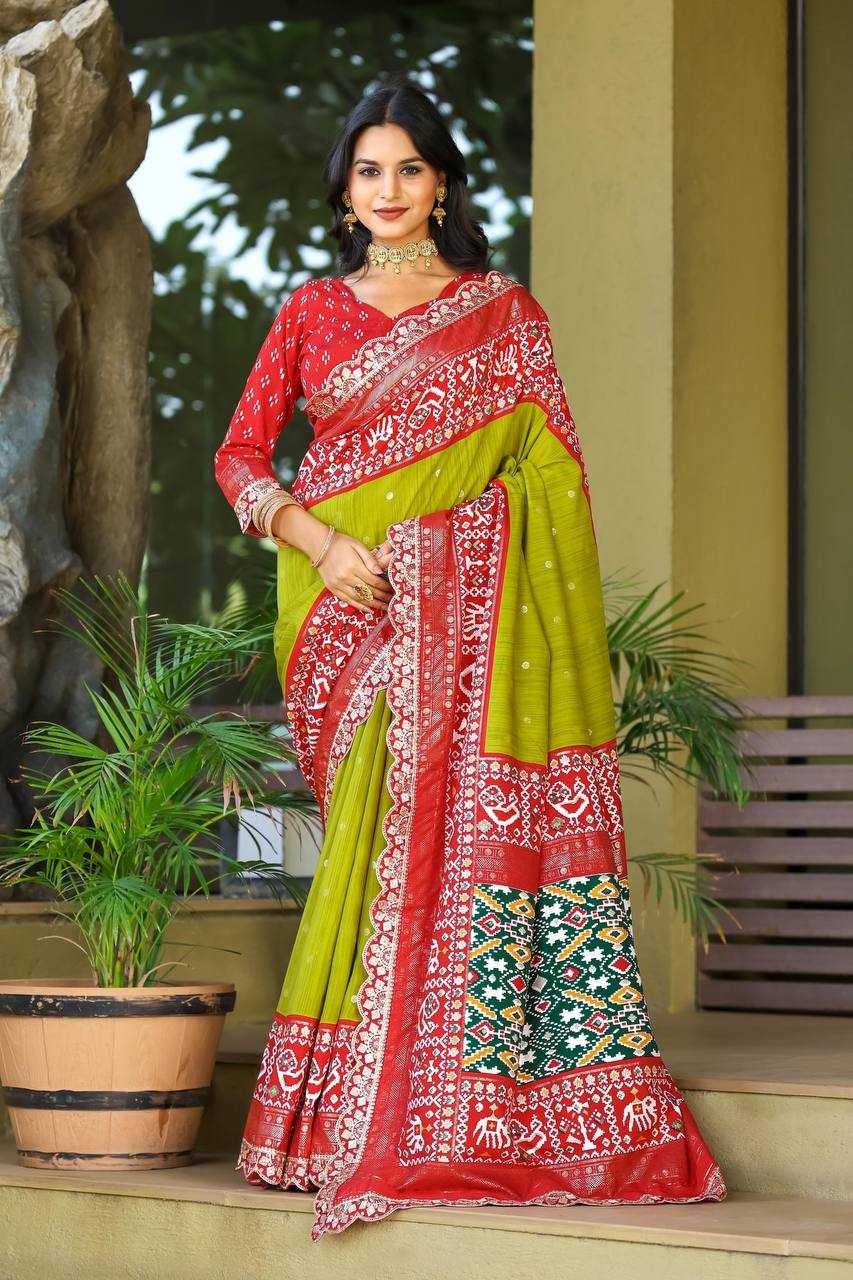 YNF SILK KESH169 1302 SAREES WHOLESALE EMBRODERY CUTWORK IKKAT SILK SAREES MANUFACTURER - Deevit International