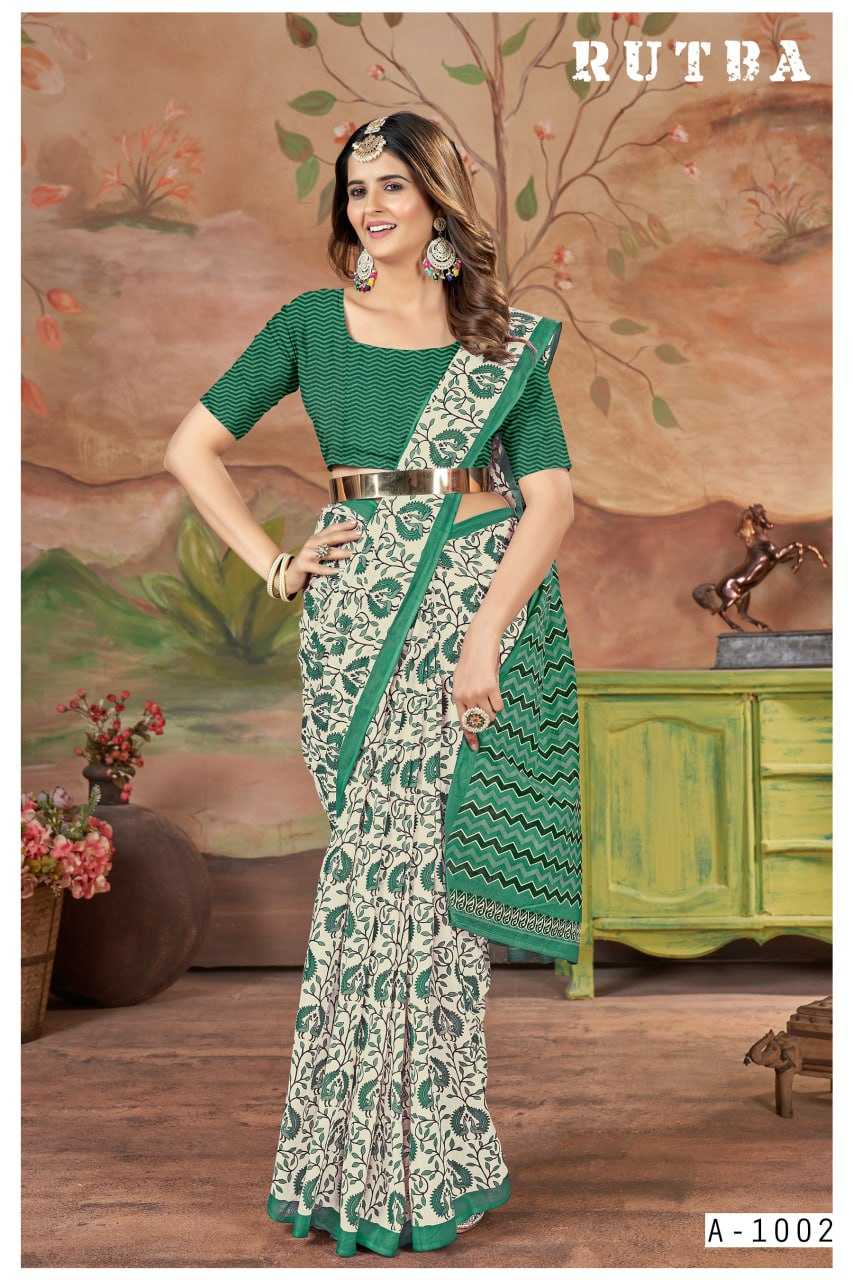 YNF SOFT COTTON RUTBA KESH244 R U T B A CLOTHING BRANDS WHOLESALE SAREES MANUFACTURER - Deevit International