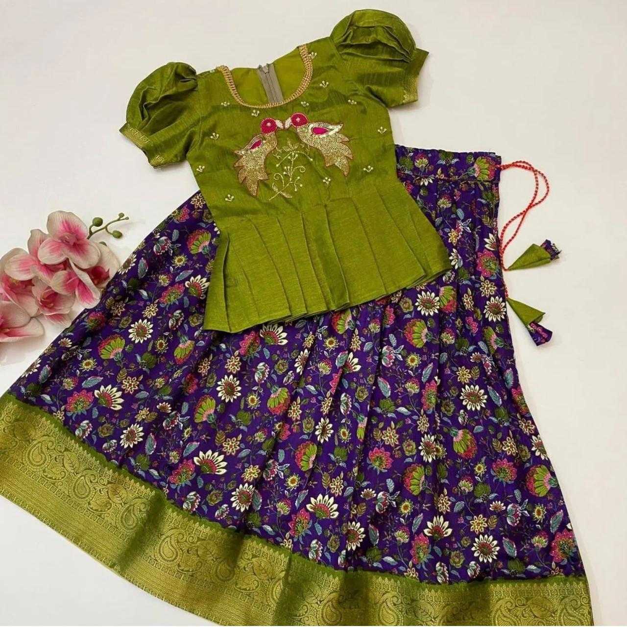 YNF SOFT DOLA RIN192 8048 KIDS WEAR WHOLESALE KIDS LEHENGA KIDS TRADITIONAL OUTFITS KIDS LEHENGA CHOLI KIDS FESTIVE WEAR KIDS WEDDING OUTFITS MANUFACTURER - Deevit International