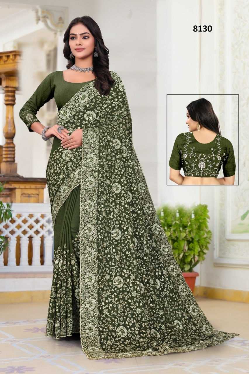 YNF SOFT SILK KESH114 8130 SAREES WHOLESALE EMBROIRERED SOFT SILK DESIGNER  SAREES MANUFACTURER - Deevit International