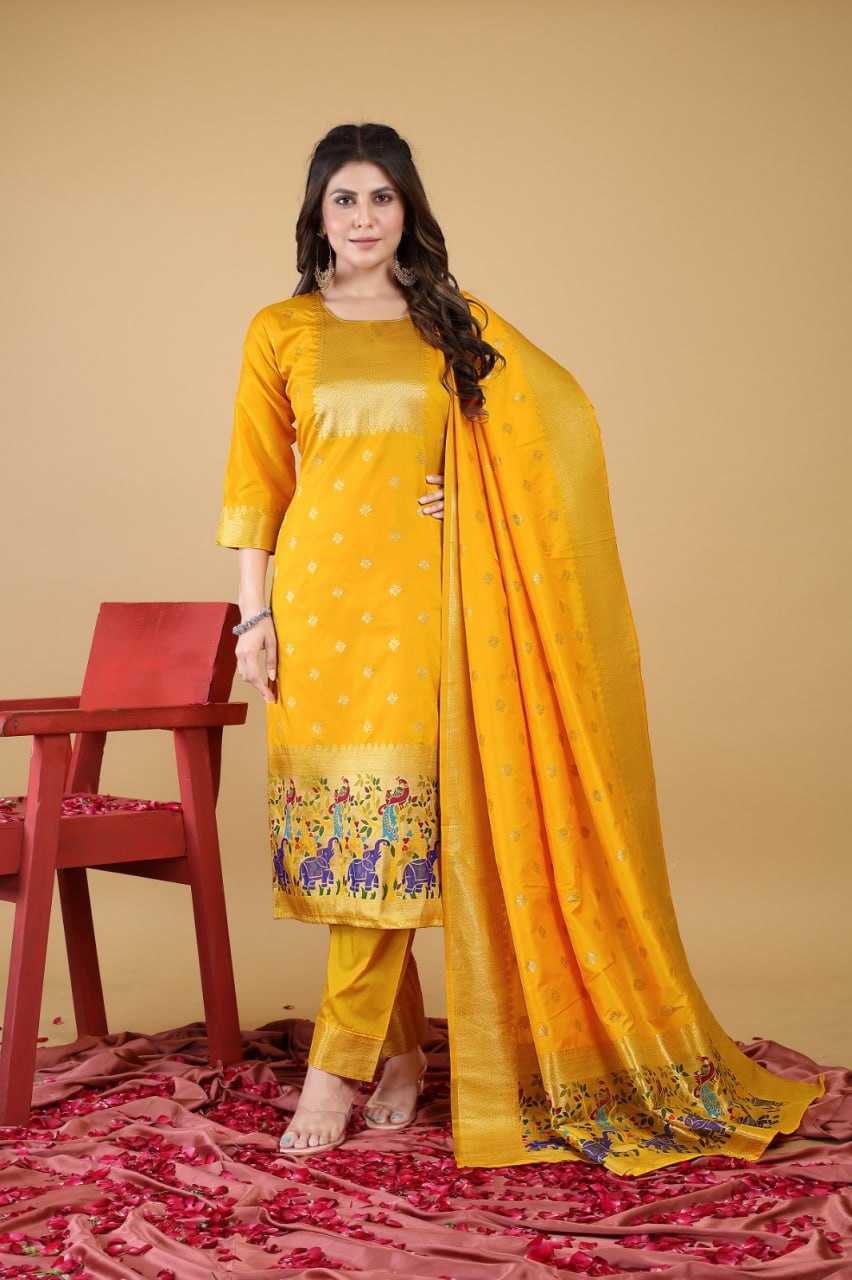 YNF SOFT SILK KESH234 DSF04 SUIT S DRESSES WHOLESALE UNSTITCHED SILK LADIES PRINTED SUITS MANUFACTURER - Deevit International