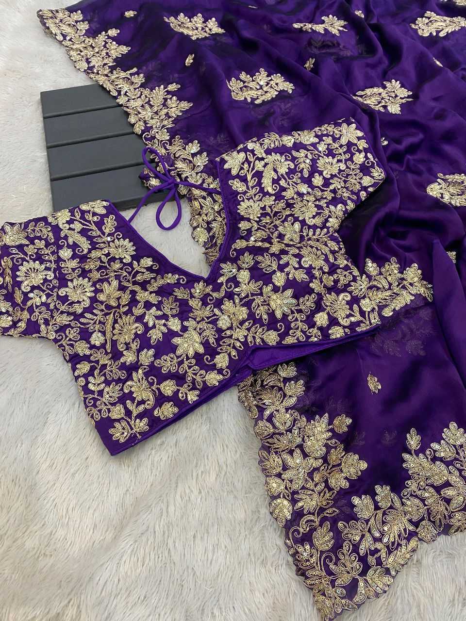 YNF SOFT SILK  RIN126 JHT21 SAREES WHOLESALE EMBROIRERED SILK DESIGNER FANCY SAREES MANUFACTURER - Deevit International