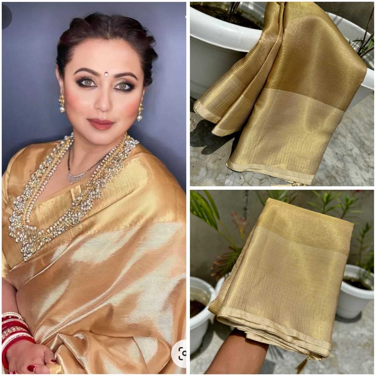 YNF TISSUE SILK KESH131 RANI MUKHERJEE SAREES WHOLESALE BANARASI TISSUE SILK PARTY WEAR TRADITIONAL FETIVEL SILK SAREES MANUFACTURER - Deevit International