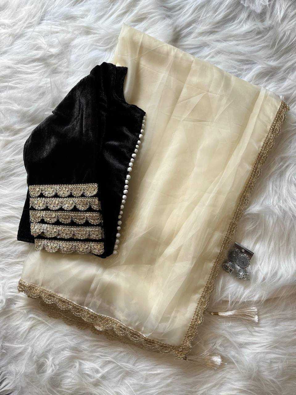 YNF TISSUE SILK KESH186 1115 SAREES WHOLESALE PARTY WEAR TISSUE SILK LACE BORDER SAREES MANUFACTURER - Deevit International