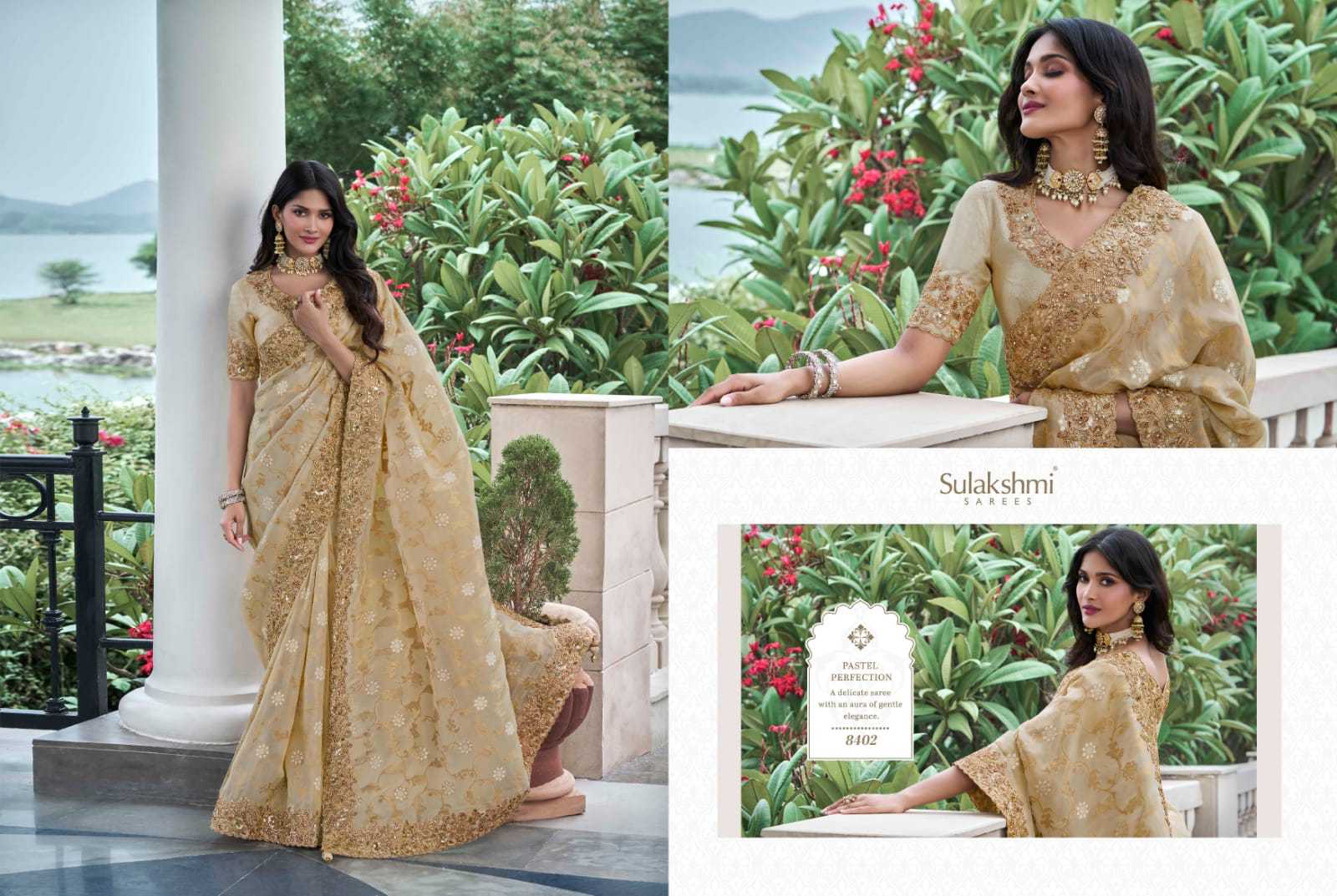 YNF TISSUE SILK SULAKHMI RIN195 The Wedding Saga 8402 CLOTHING BRANDS WHOLESALE SAREES MANUFACTURER - Deevit International