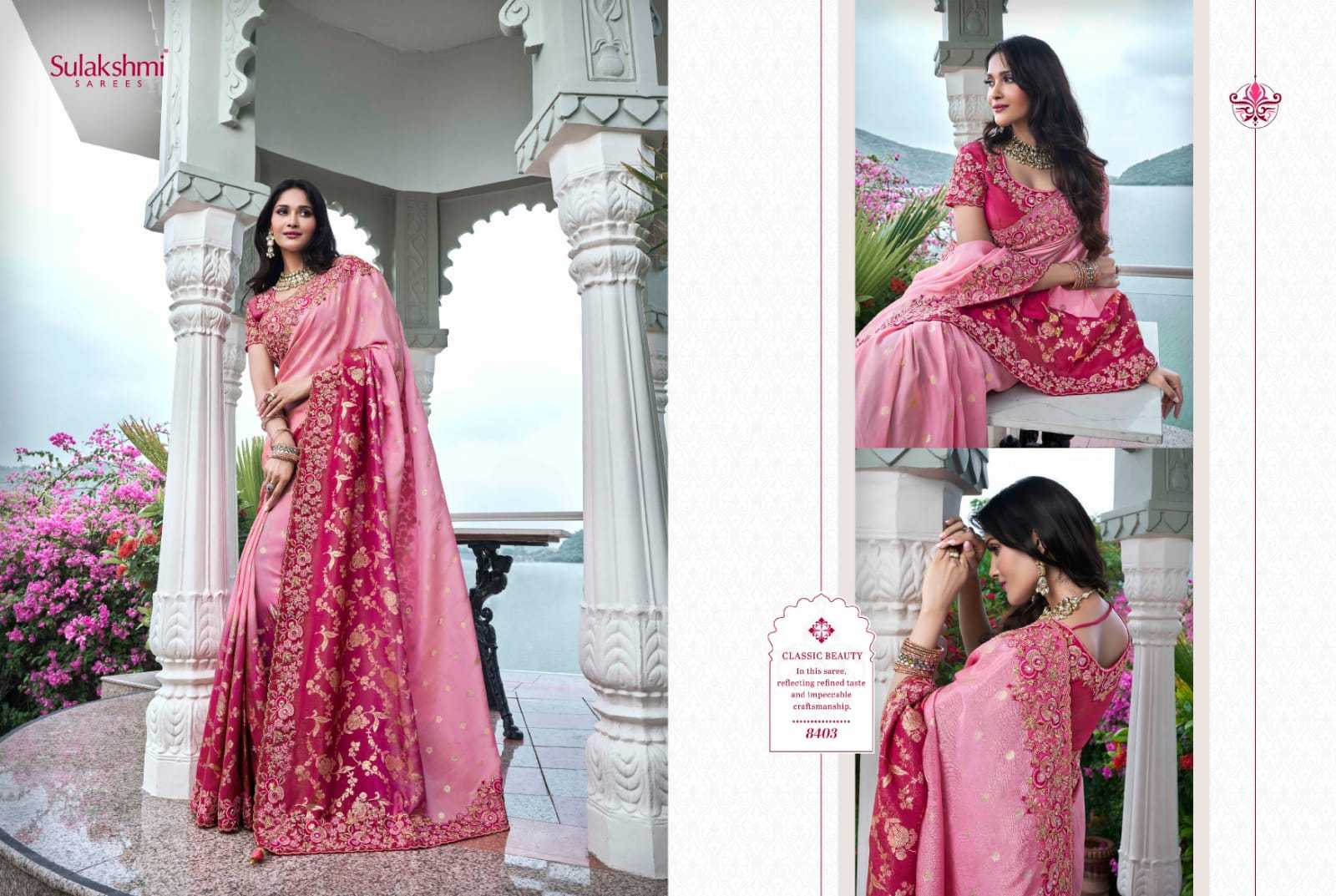 YNF TISSUE SILK SULAKHMI RIN195 The Wedding Saga 8403 CLOTHING BRANDS WHOLESALE SAREES MANUFACTURER - Deevit International