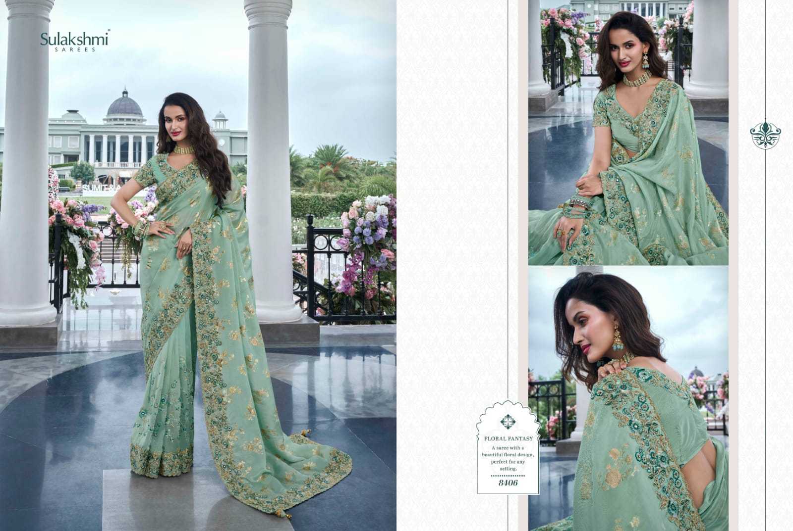 YNF TISSUE SILK SULAKHMI RIN195 The Wedding Saga 8406 CLOTHING BRANDS WHOLESALE SAREES MANUFACTURER - Deevit International