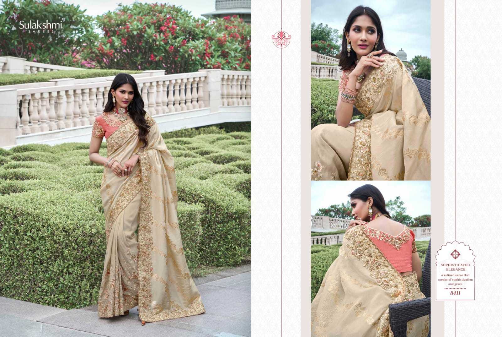 YNF TISSUE SILK SULAKHMI RIN195 The Wedding Saga 8411 CLOTHING BRANDS WHOLESALE SAREES MANUFACTURER - Deevit International