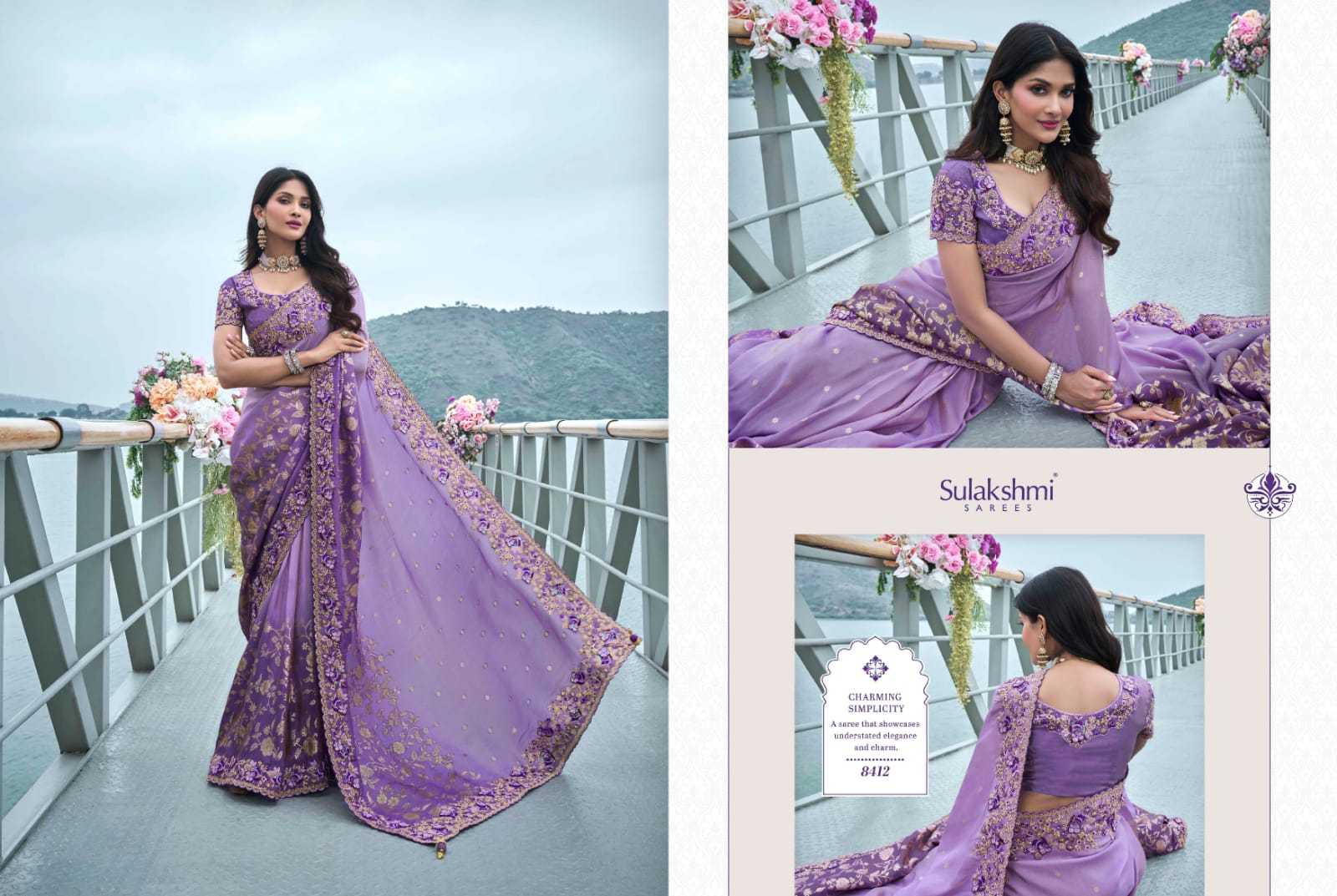 YNF TISSUE SILK SULAKHMI RIN195 The Wedding Saga 8412 CLOTHING BRANDS WHOLESALE SAREES MANUFACTURER - Deevit International