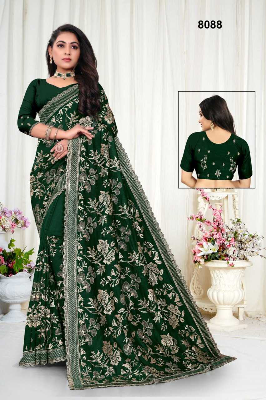 YNF VICHITRA SILK KESH114 80881 SAREES WHOLESALE EMBROIRERED ZARI SILK LADIES  FANCY SAREES MANUFACTURER - Deevit International