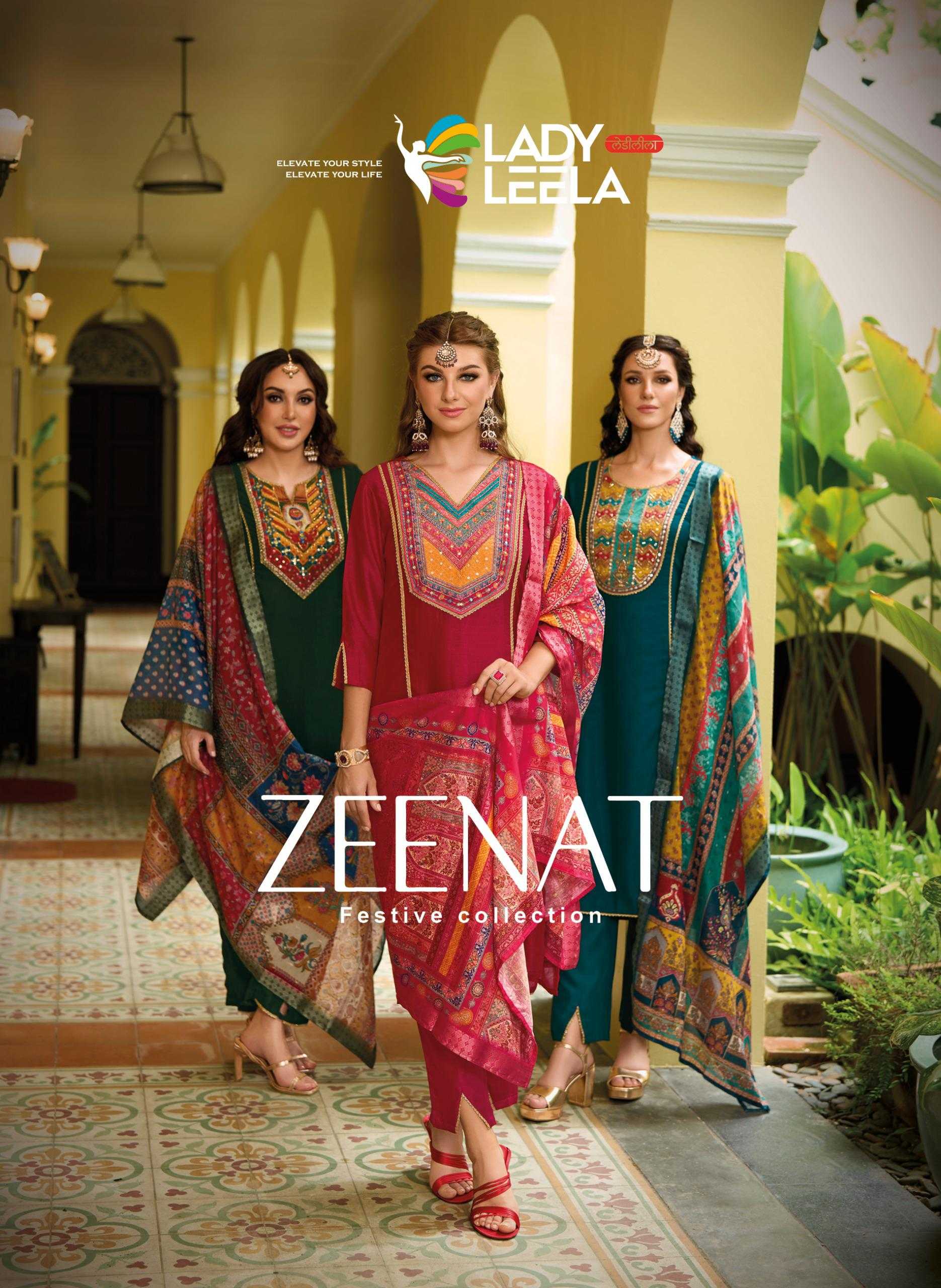 YNF VICHITRA SILK LADY LEELA KESH236 ZEENAT CLOTHING BRANDS WHOLESALE GOWNS MANUFACTURER - Deevit International