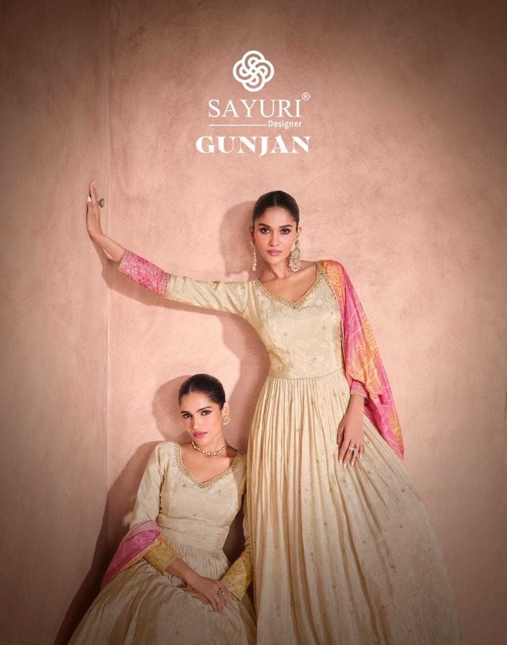 YNF VISCOSE SAYURI KESH235 GUNJAN CLOTHING BRANDS WHOLESALE GOWNS MANUFACTURER - Deevit International