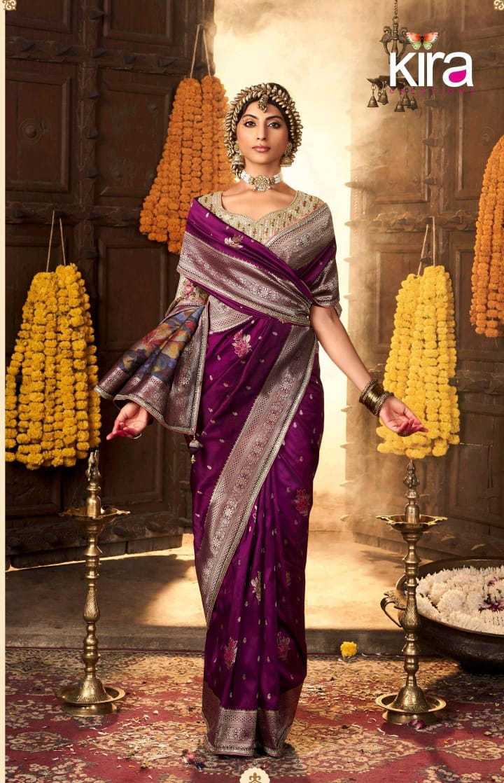 YNF PURE SILK KIRA KESH235 Kiki Silk CLOTHING BRANDS WHOLESALE SAREE MANUFACTURER - Deevit International