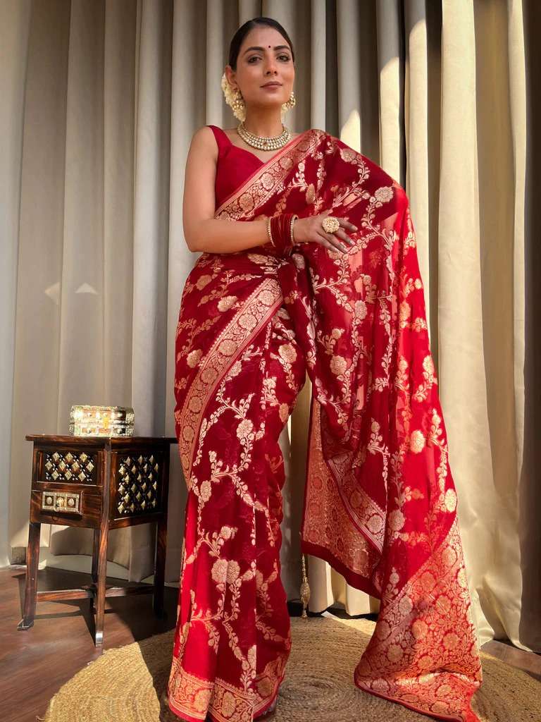 YNF BANARASI SOFT SILK RAS 4096 WHOLESALE SAREES MANUFACTURER