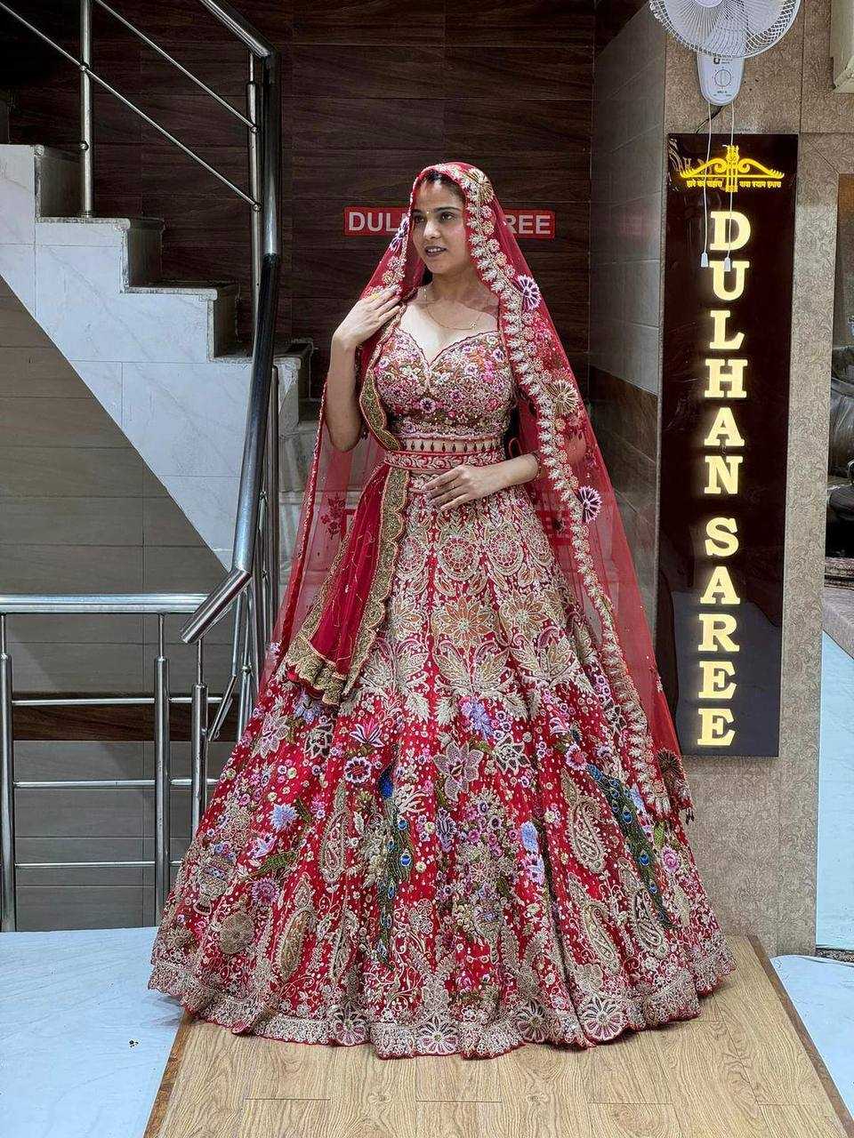 YNF FAUX GEORGETTE RIN108 1624 LEHENGAS  WHOLESALE DESIGNER BRIDAL WEDDING LEHENGA MANUFACTURER  