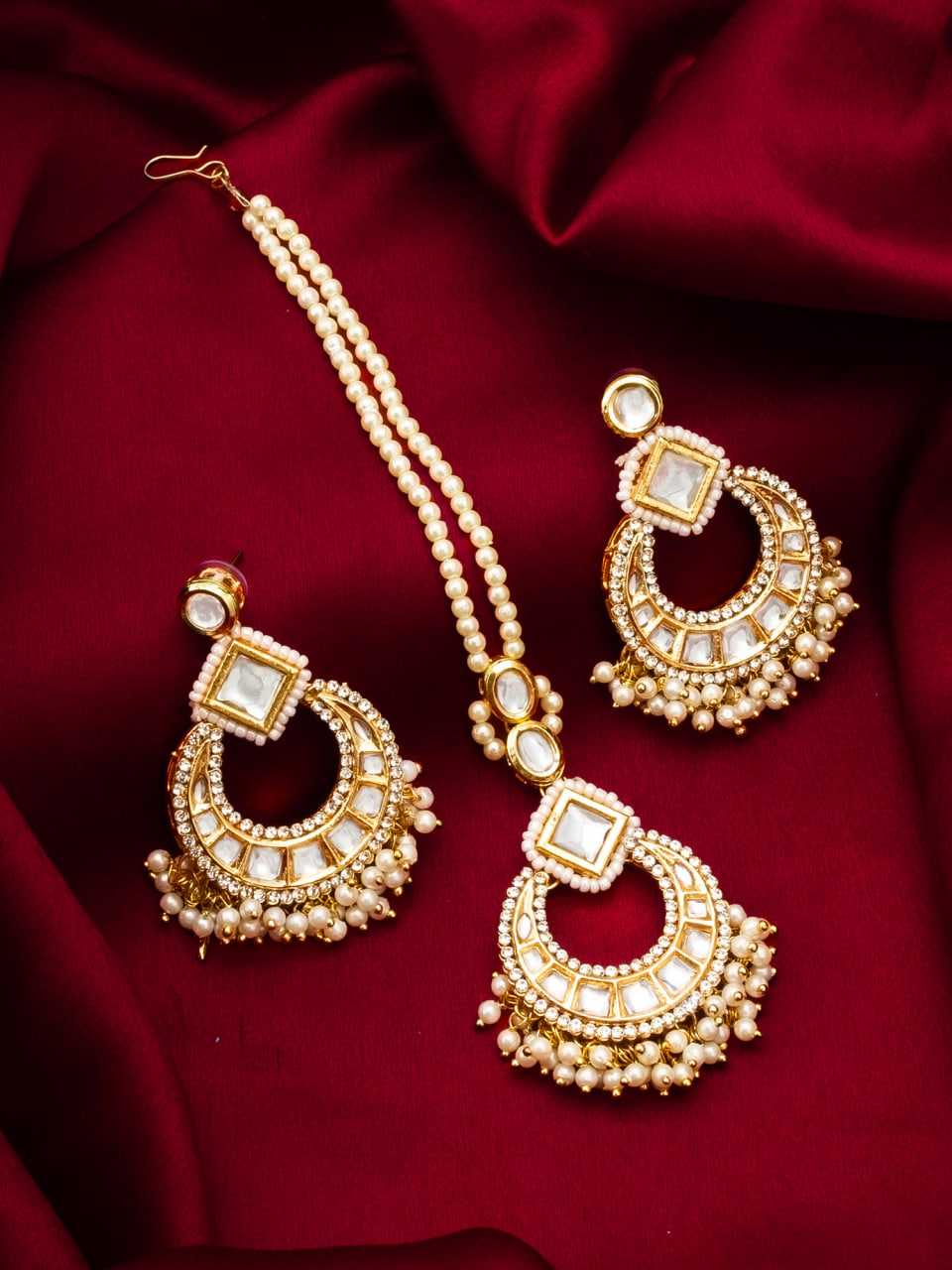 YNF BRASS LOX 6232 WOMENS JEWELLREY WHOLESALE MAANG TIKKA MANUFACTURER