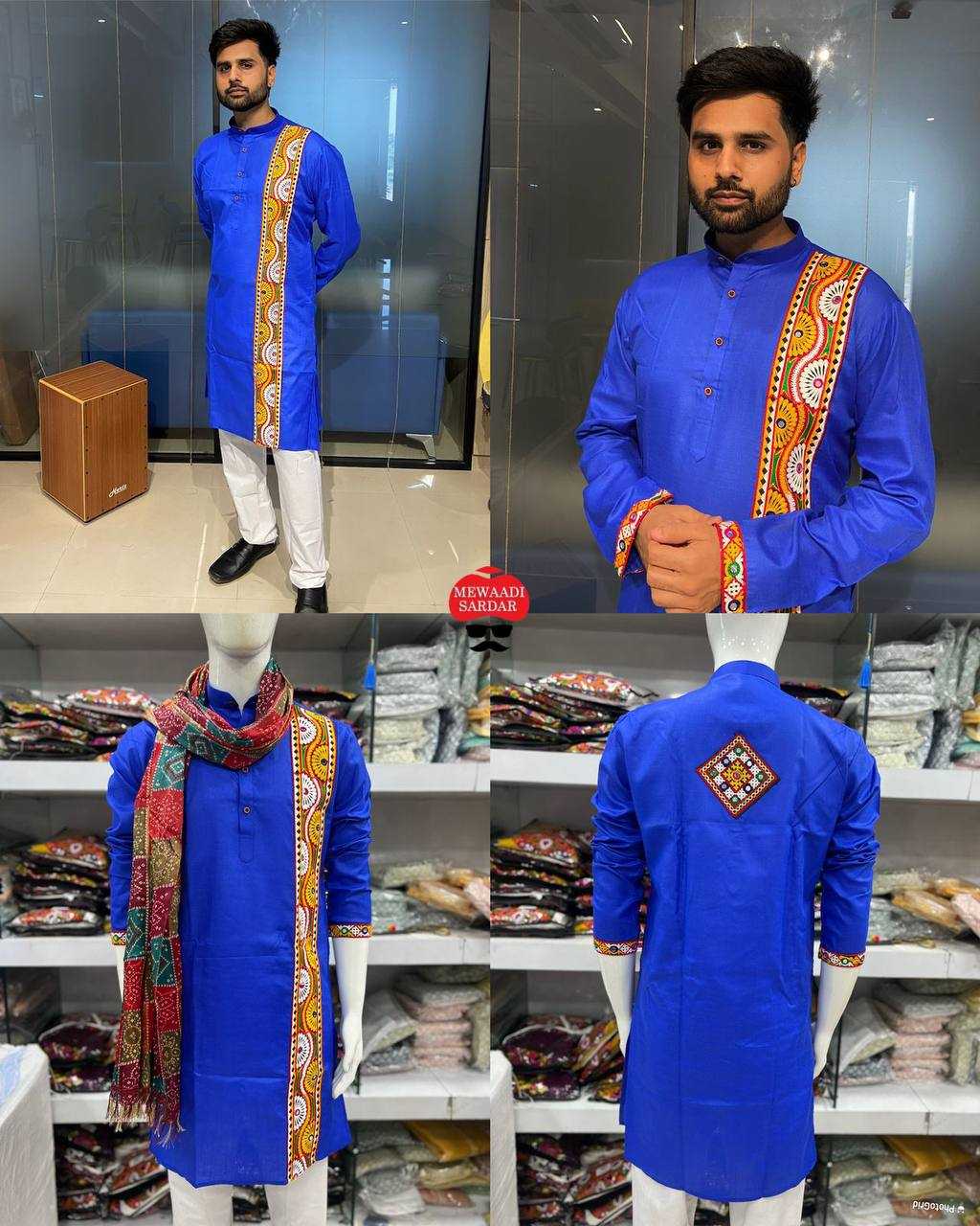 YNF COTTON INL 05 MENS WEAR WHOLESALE EMBROIDERED KURTA PAYJAMA MANUFACTURER