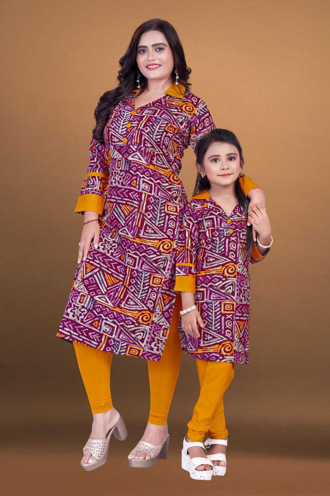 YNF RAYON WTX ANU RADHA MOTHER & DAUGHTER COMBO WHOLESALE TPO & PENT MANUFACTURER