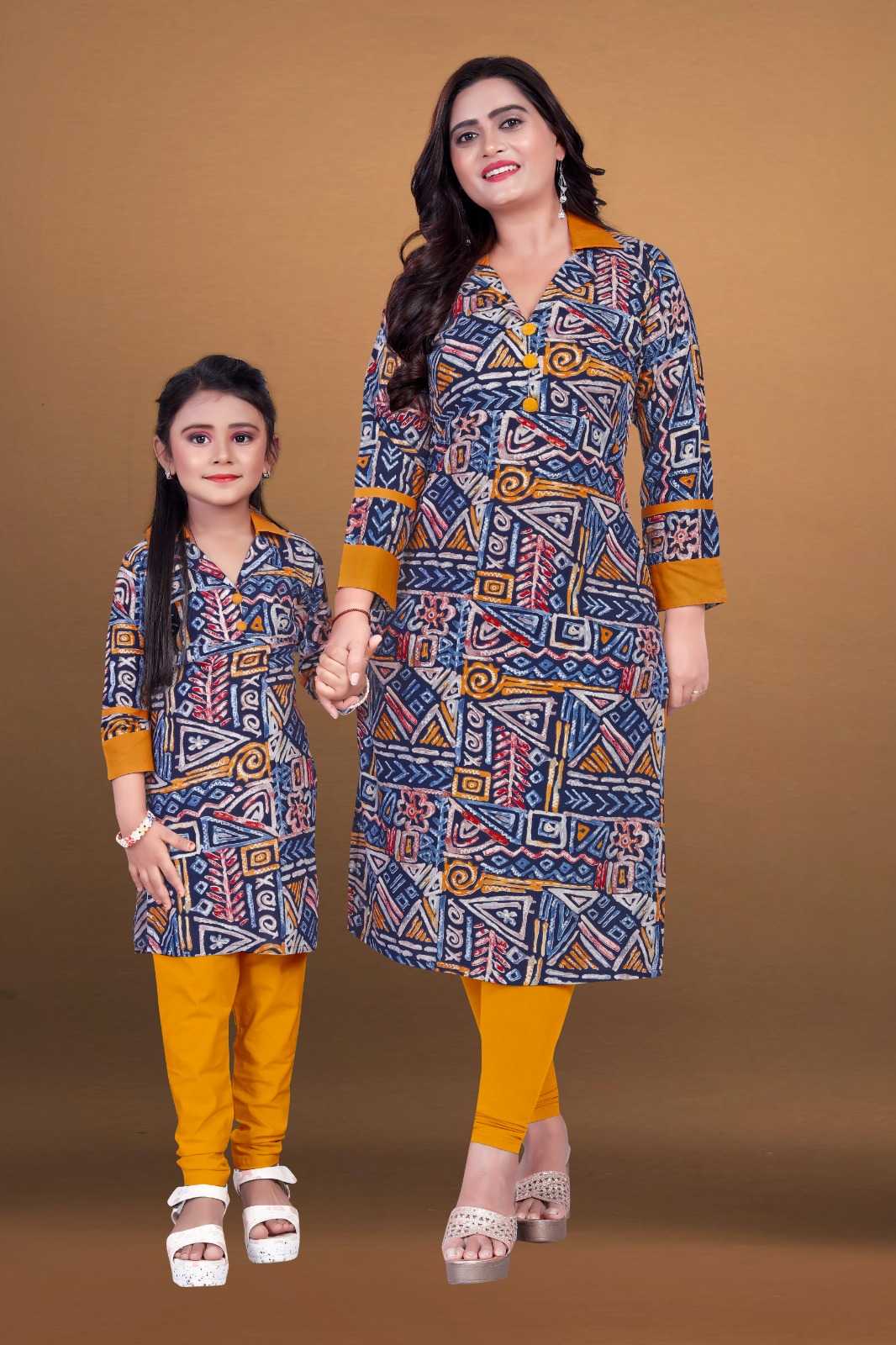 YNF RAYON WTX ANU RADHA MOTHER & DAUGHTER COMBO WHOLESALE TPO & PENT MANUFACTURER