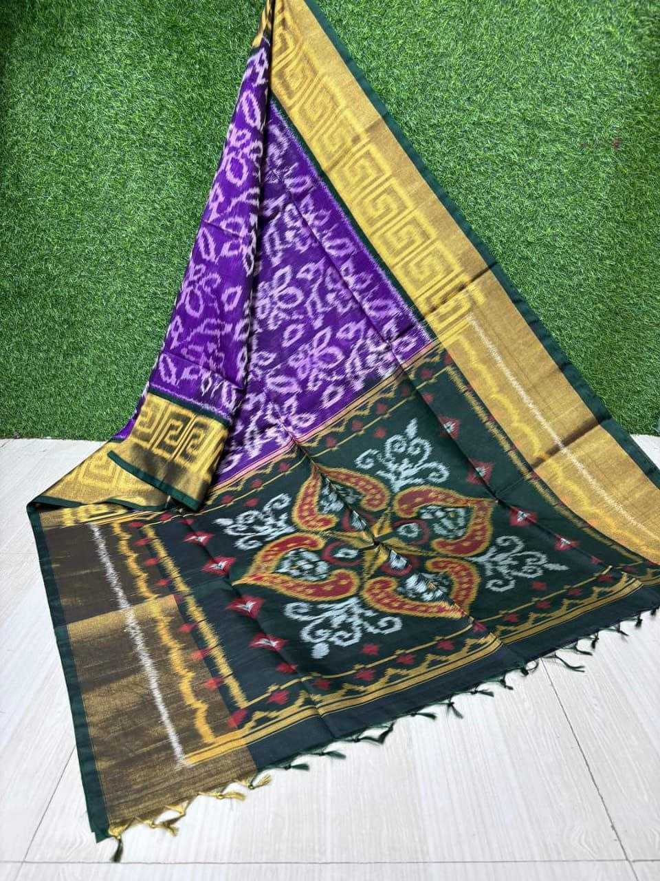 YNF SILK COTTON RRI 08 SAREES WHOLESALE PRINTED COTTON LINEN IKKAT SAREES MANUFACTURER