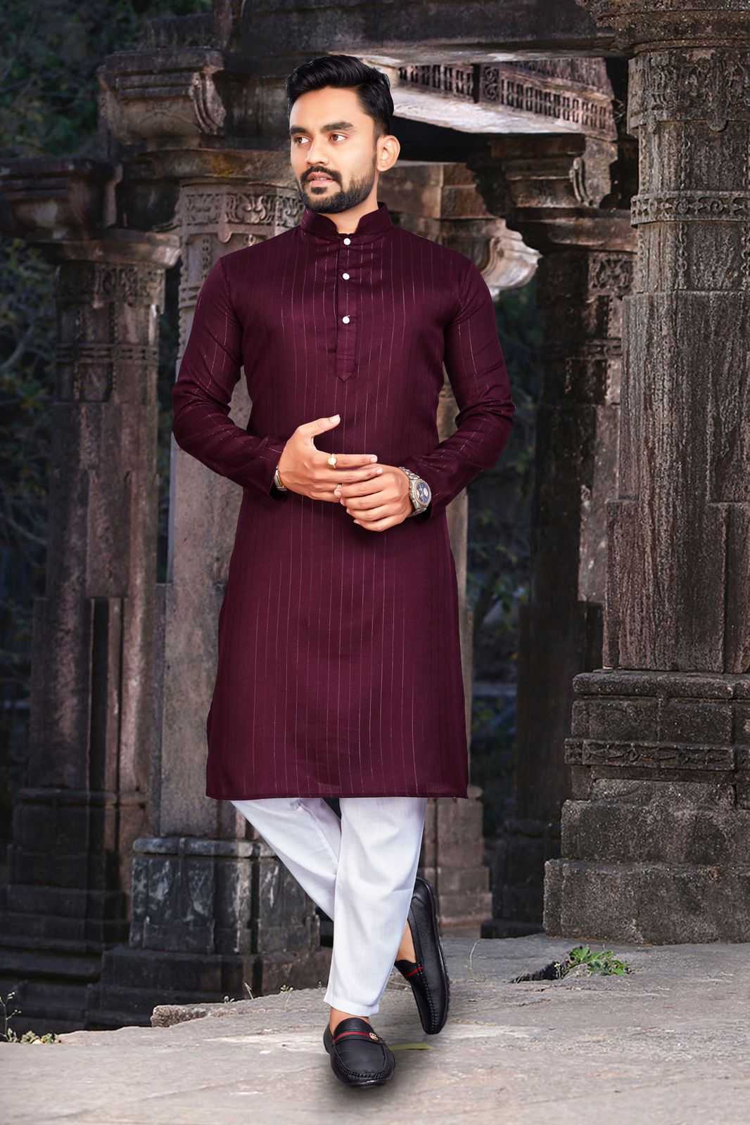 YNF COTTON RIN191 WTX06 MENS WEAR WHOLESALE MENS KURTA PYJAMA MANUFACTURER