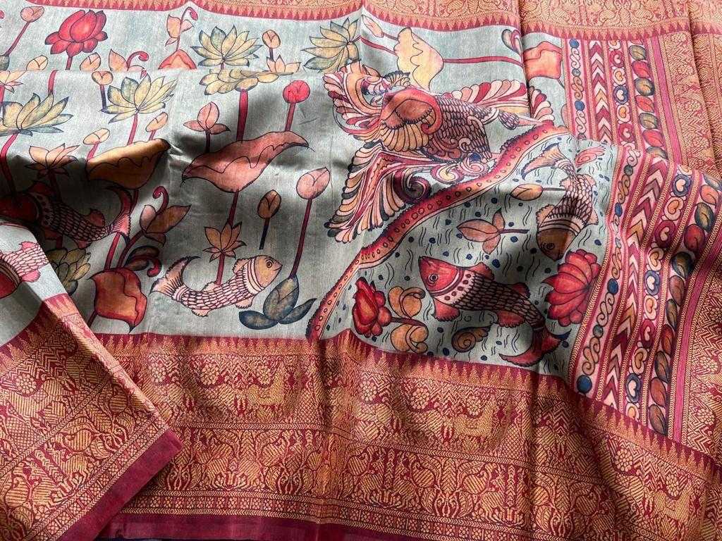 YNF LINEN KESH101 ANT122 SAREES WHOLESALE PRINTED LADIES KALAMKARI SAREES MANUFACTURER