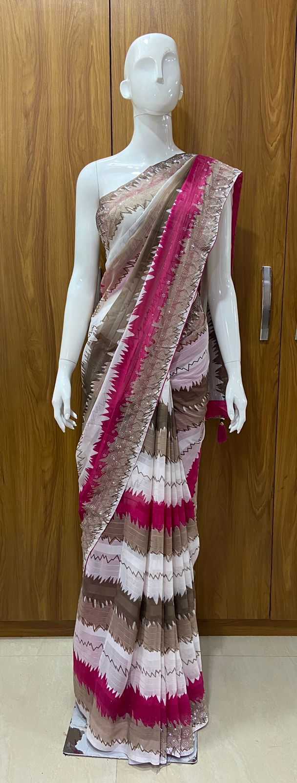 YNF PURE VISCOS RIN109 RBC34 SAREES WHOLESALE PRINTED LADIES HALF AND HALF VISCOSE MANUFACTURER