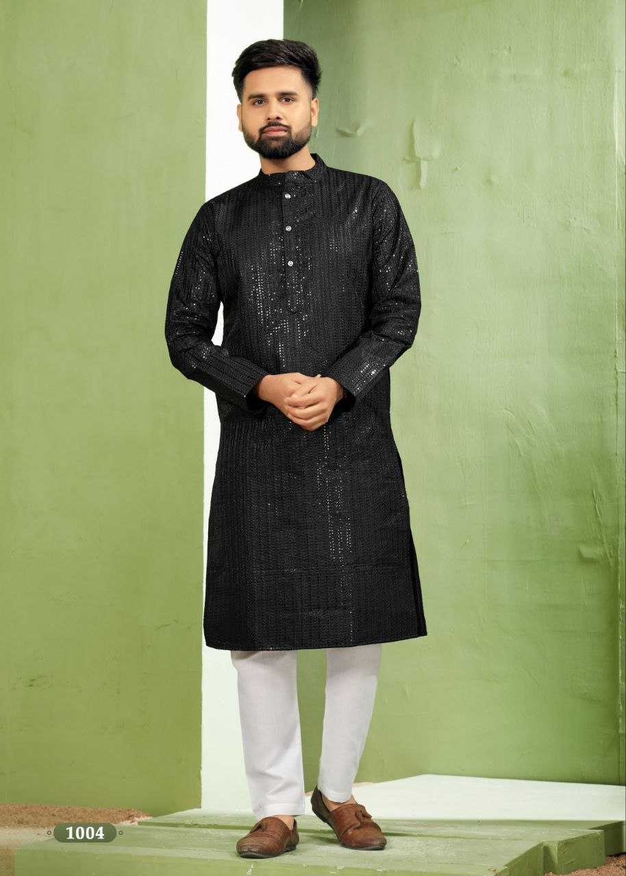 YNF BANGLORI SILK RIN131 6001 MENS WEAR WHOLESALE MENS EMBROIDERED KURTA PYJAMA MANUFACTURER