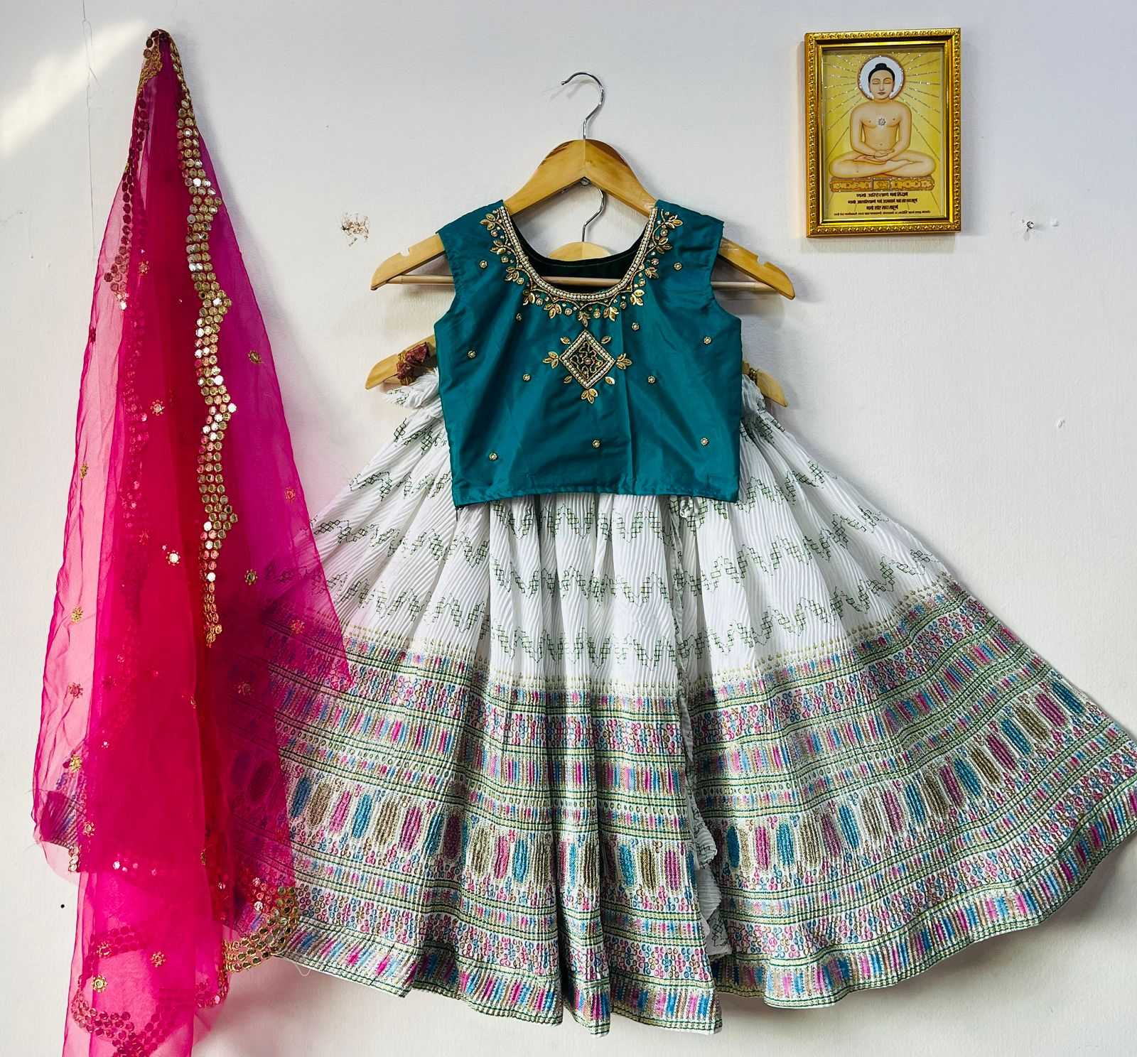 YNF CHINON RIN115 REF46 KIDS WEAR WHOLESALE KIDS LEHENGAS MANUFACTURER