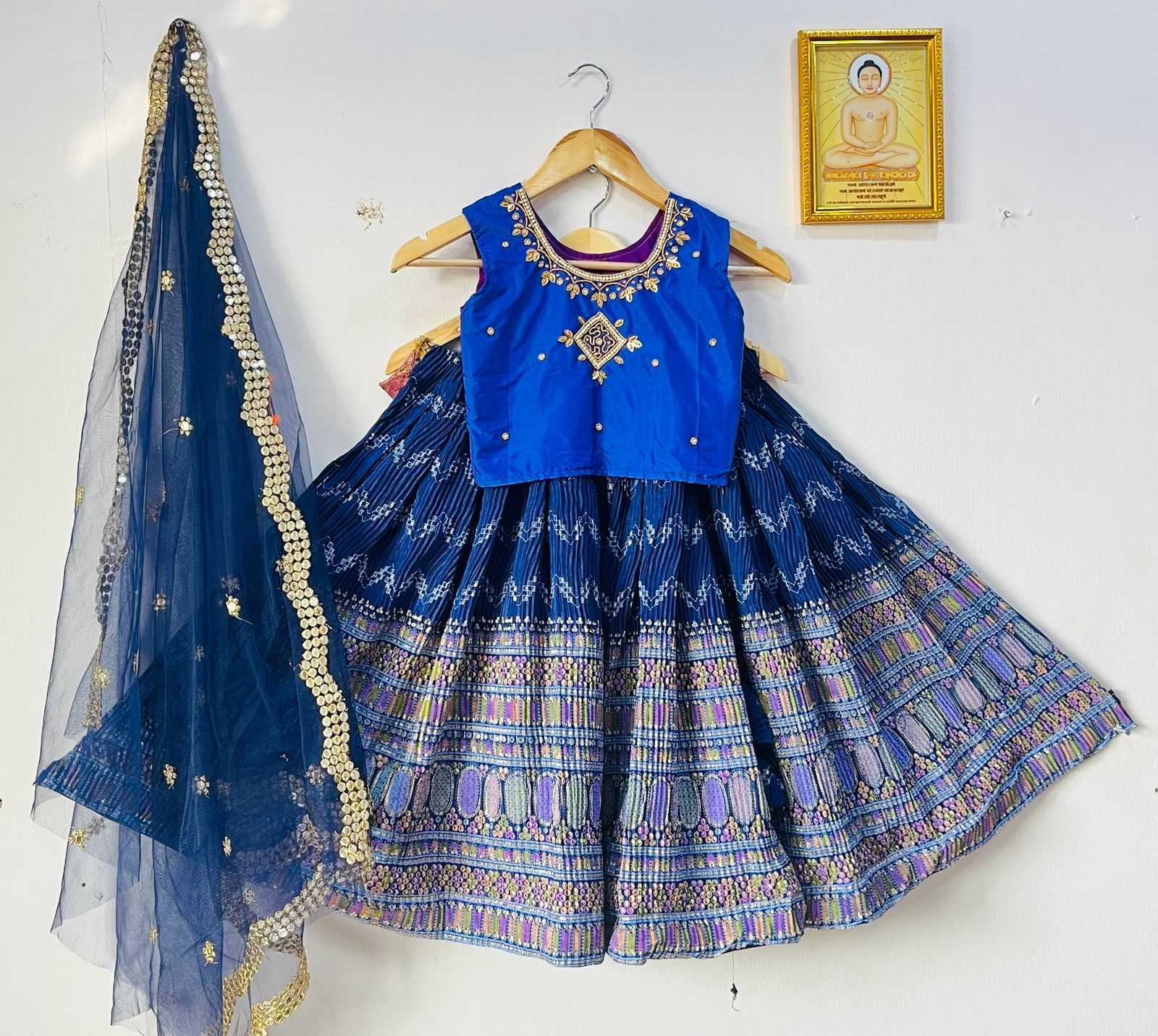 YNF CHINON RIN115 REF46 KIDS WEAR WHOLESALE KIDS LEHENGAS MANUFACTURER