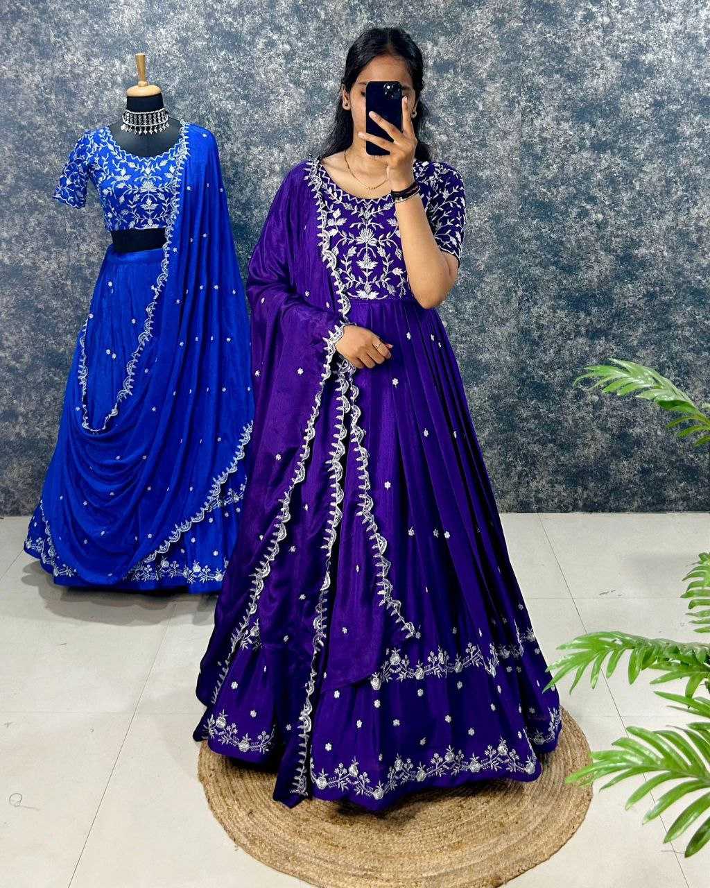 YNF CHINON RIN197 RRF03 GOWNS WHOLESALE EMBROIDERY ANARKALI PARTY LONG WORK GOWNS MANUFACTURER