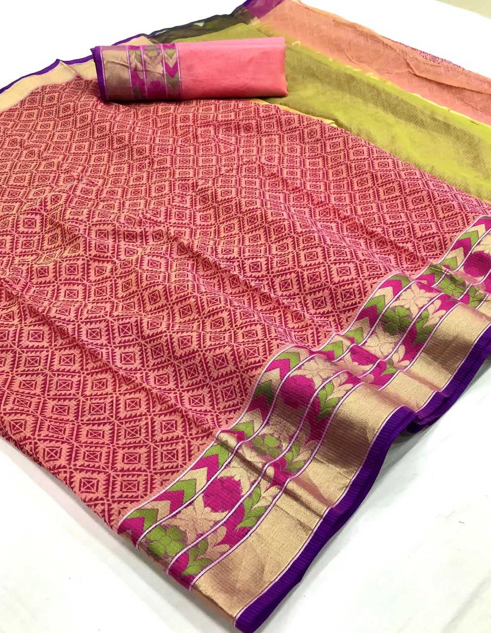 YNF COTTON KESH167 VAARI SAREES WHOLESALE PRINTED COTTON LINEN LADIES SAREES MANUFACTURER