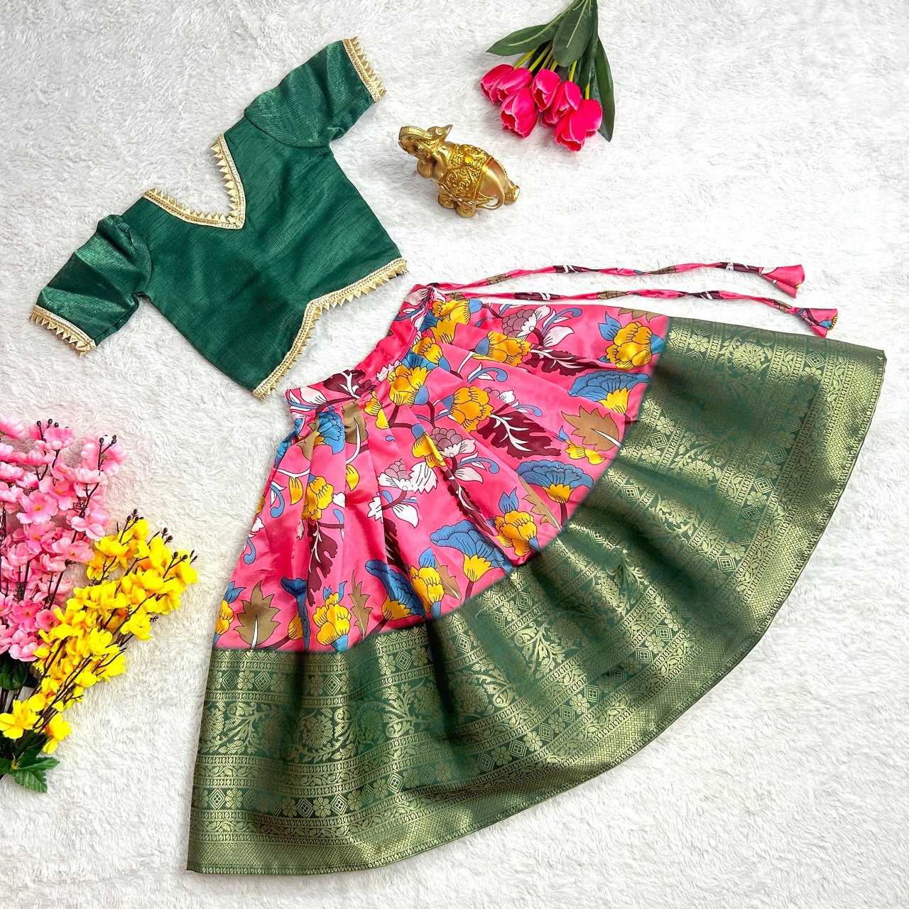 YNF SATIN KESH109 RRKT20 KIDS WEAR WHOLESALE KIDS LEHENGAS CHOLI MANUFACTURER