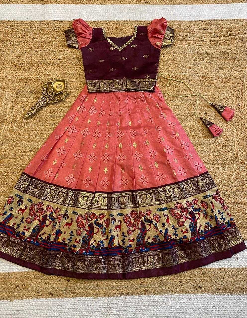 YNF SOFT DOLA RIN192 8005 KIDS WEAR WHOLESALE KIDS LEHENGAS KIDS ETHNIC KIDS TRADITIONAL OUTFITS KIDS NAVRATRI OUTFITS MANUFACTURER