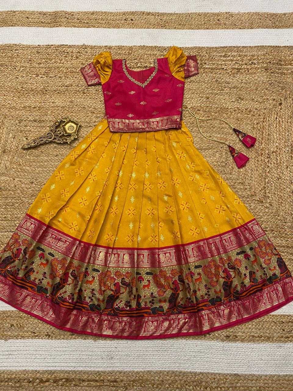 YNF SOFT DOLA RIN192 8005 KIDS WEAR WHOLESALE KIDS LEHENGAS KIDS ETHNIC KIDS TRADITIONAL OUTFITS KIDS NAVRATRI OUTFITS MANUFACTURER