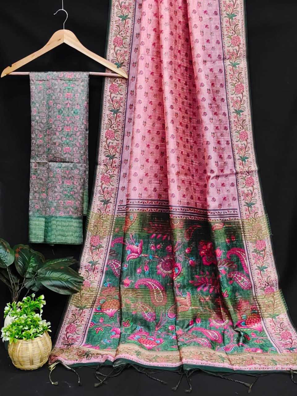 YNF TUSSAR SILK KESH166 RWS04 SILK SAREES WHOLESALE SOFT SILK TUSSAR SILK PRINTED SILK SAREES MANUFACTURER