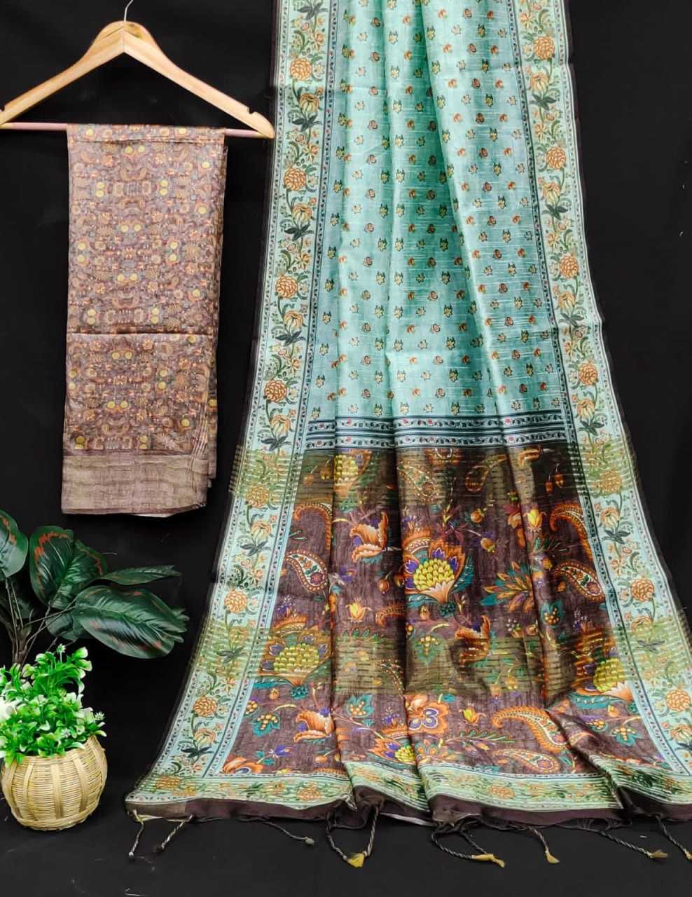 YNF TUSSAR SILK KESH166 RWS04 SILK SAREES WHOLESALE SOFT SILK TUSSAR SILK PRINTED SILK SAREES MANUFACTURER