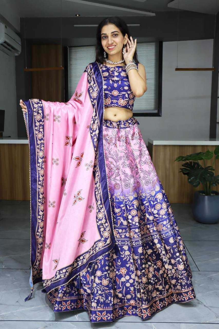 YNF ART SILK RIN119 7140 LEHENGAS WHOLESALE SILK PRINTED GOTA PATTI LEHENGAS MANUFACTURER