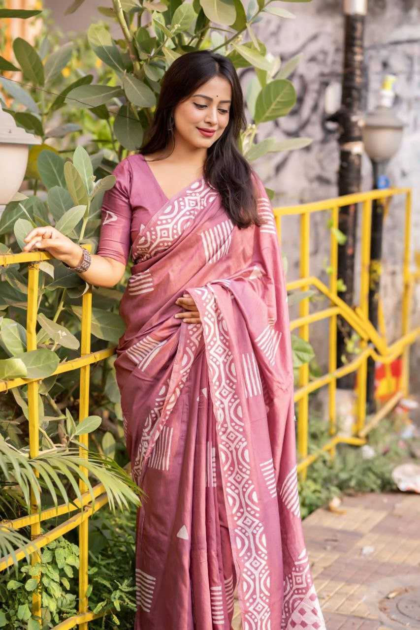 YNF CHANDERI COTTON KESH118 166 SAREES WHOLESALE PRINTED COTON LINEN CHANDERI BATIK SAREES MANUFACTURER