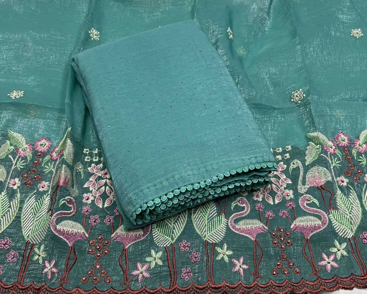 YNF CHIFFON RIN186 RVV35 SAREES WHOLESALE FANCY CHIFFON TISSUE SILK WORK SAREES MANUFACTURER