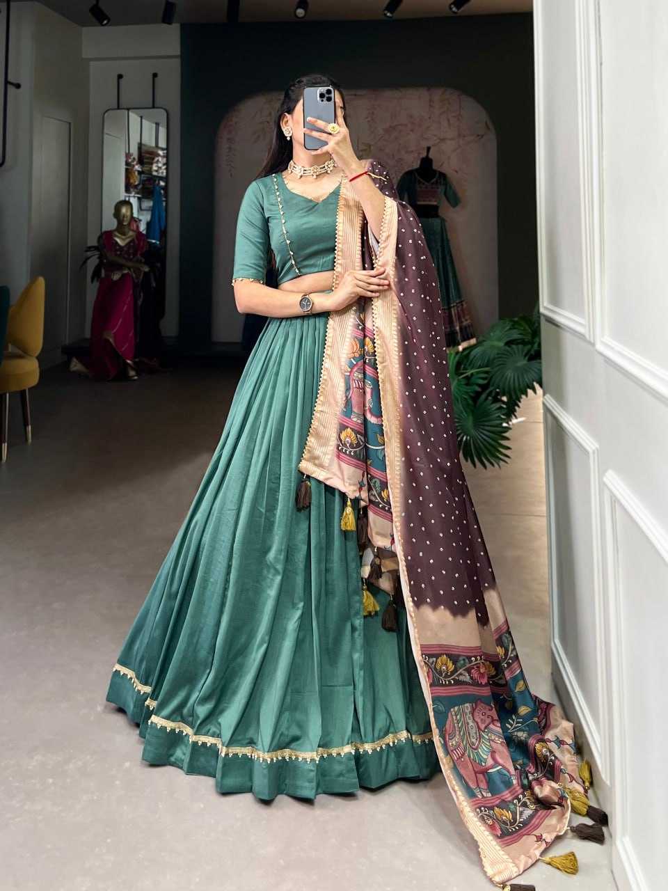 YNF CHINON SILK KESH134 1033 LEHENGAS WHOLESALE SILK TRADITIONAL LEHENGA WITH DUPTTA WEDDING LEHENGAS MANUFACTURER - Deevit International