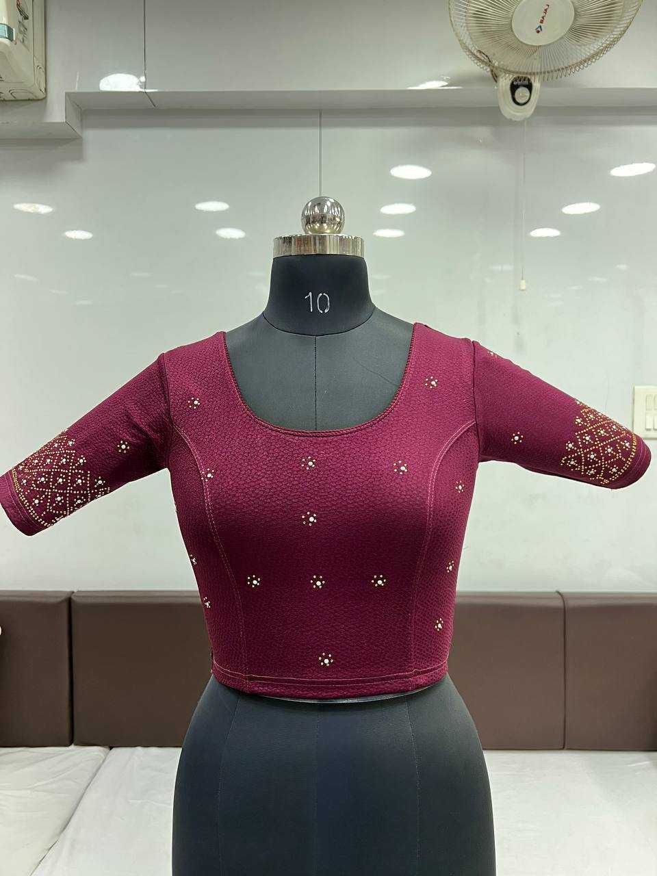 YNF COTTON LYCRA KESH231 ADITI READYMADE BLOUSE WHOLESALE STRETCHABLE COTTON BLOUSE MANUFACTURER