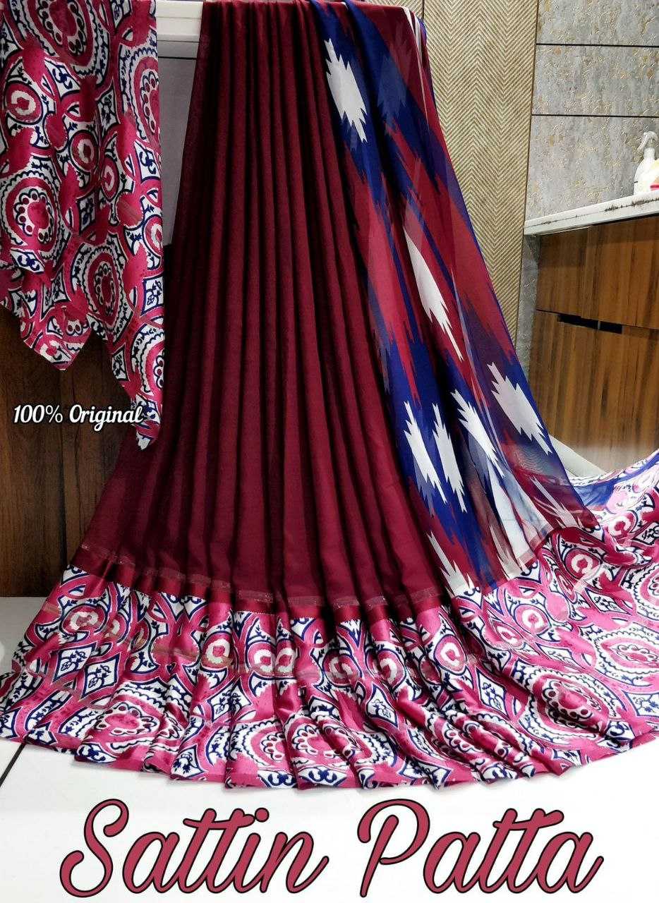 YNF SATIN RIN143 RMP01 SAREES  WHOLESALE PRINTED LADIES WEIGHTLESS LIGHTWEIGHT SATIN SAREES MANUFACTURER