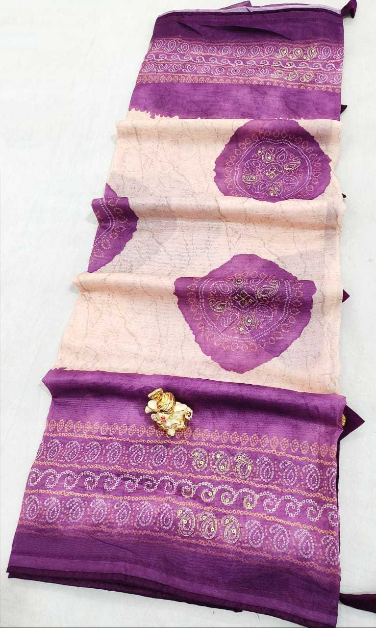 YNF SOFT COTTON SILK RIN128 RJK102 SAREES WHOLESALE BANDHANI BANDHEJ SEQUENCE COTTON SAREES MANUFACTURER