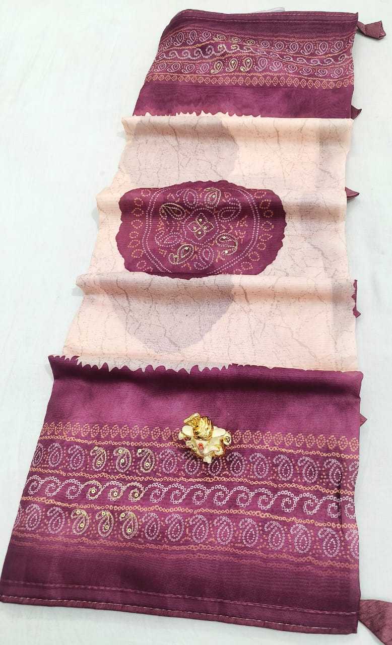 YNF SOFT COTTON SILK RIN128 RJK102 SAREES WHOLESALE BANDHANI BANDHEJ SEQUENCE COTTON SAREES MANUFACTURER