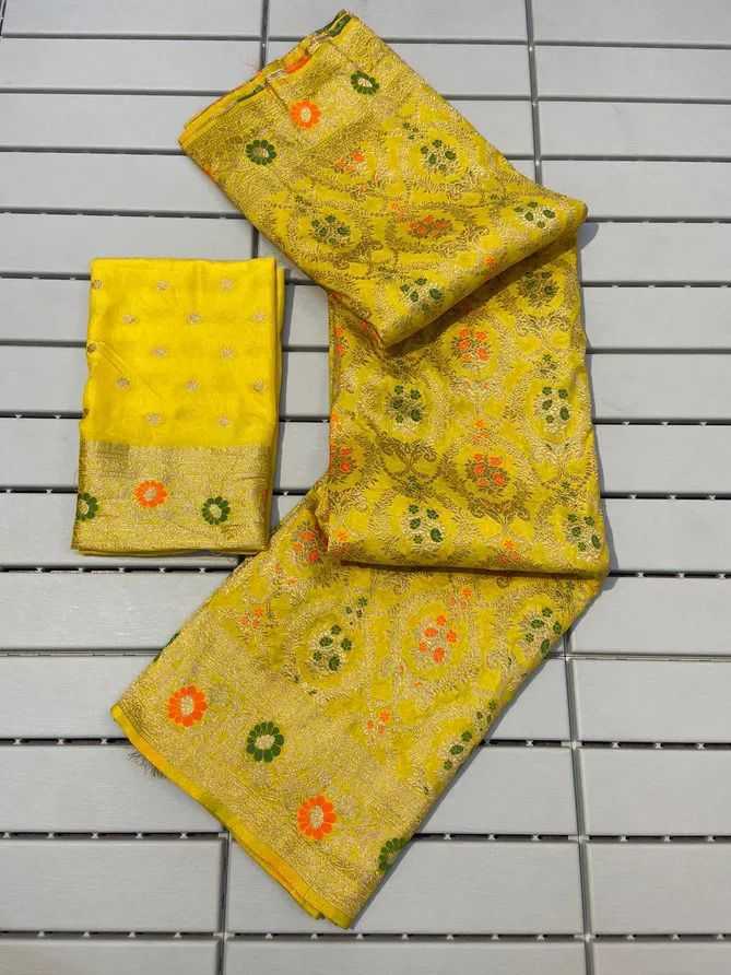 YNF BANARASI SOFT SILK RIN138 RLC01 SAREES WHOLESALE BANARASI SILK PURE ZARI SILK BRORDER SILK SAREES MANUFACTURER - Deevit International